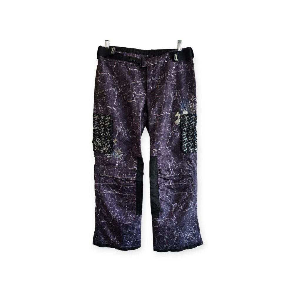 Shift Motocross Riding Pants Purple Embroidered Women Size 10